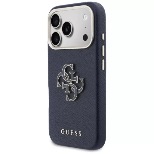 GUESS tok iPhone 17 Pro Max GUHCP17X5PS4RGGB (PU FW Resin Logo) kék