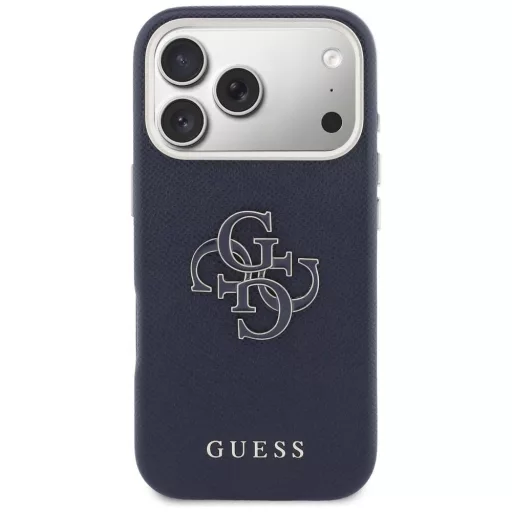 GUESS tok iPhone 17 Pro Max GUHCP17X5PS4RGGB (PU FW Resin Logo) kék