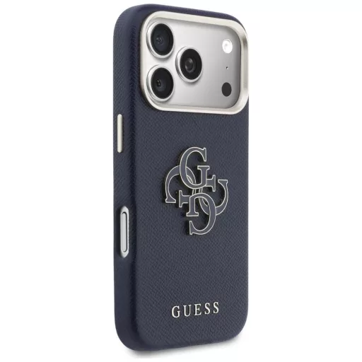 GUESS tok iPhone 17 Pro Max GUHCP17X5PS4RGGB (PU FW Resin Logo) kék