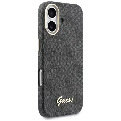 GUESS tok iPhone 17 Magsafe kompatibilis GUHMP17S5P4FWMSK (PU FW 4G Script) fekete