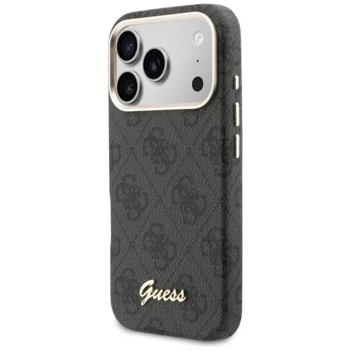 GUESS tok iPhone 17 Pro Magsafe kompatibilis GUHMP17L5P4FWMSK (PU FW 4G Script) fekete