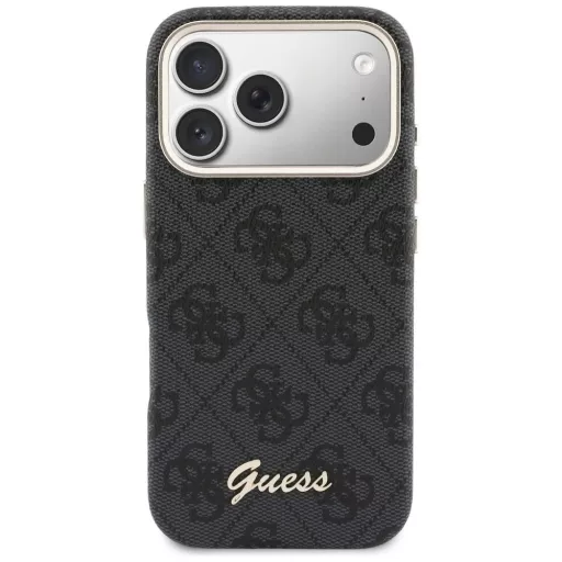 GUESS tok iPhone 17 Pro Magsafe kompatibilis GUHMP17L5P4FWMSK (PU FW 4G Script) fekete
