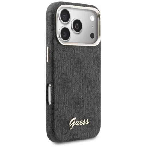 GUESS tok iPhone 17 Pro Magsafe kompatibilis GUHMP17L5P4FWMSK (PU FW 4G Script) fekete