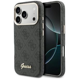   GUESS tok iPhone 17 Pro Max Magsafe kompatibilis GUHMP17X5P4FWMSK (PU FW 4G Script) fekete