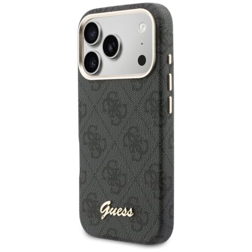GUESS tok iPhone 17 Pro Max Magsafe kompatibilis GUHMP17X5P4FWMSK (PU FW 4G Script) fekete