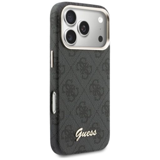 GUESS tok iPhone 17 Pro Max Magsafe kompatibilis GUHMP17X5P4FWMSK (PU FW 4G Script) fekete