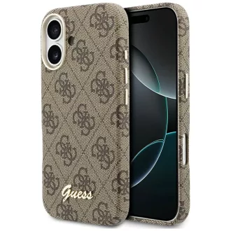   GUESS tok iPhone 17 Magsafe kompatibilis GUHMP17S5P4FWMSW (PU FW 4G Script) barna