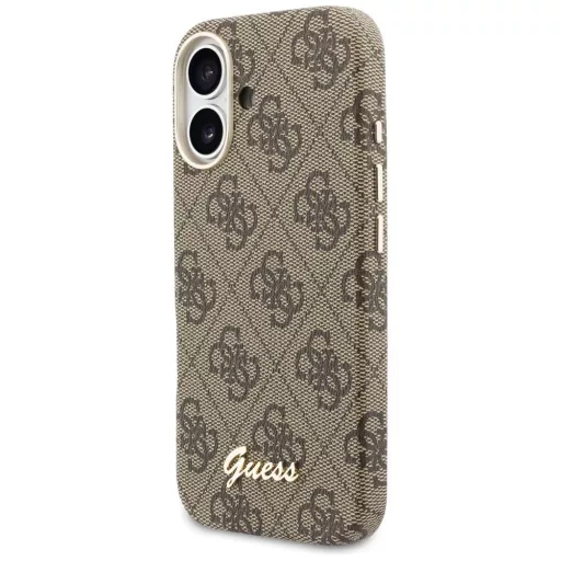 GUESS tok iPhone 17 Magsafe kompatibilis GUHMP17S5P4FWMSW (PU FW 4G Script) barna