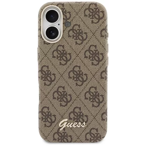 GUESS tok iPhone 17 Magsafe kompatibilis GUHMP17S5P4FWMSW (PU FW 4G Script) barna