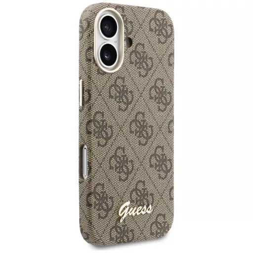 GUESS tok iPhone 17 Magsafe kompatibilis GUHMP17S5P4FWMSW (PU FW 4G Script) barna