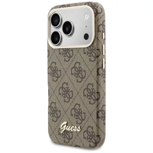GUESS tok iPhone 17 Pro Magsafe kompatibilis GUHMP17L5P4FWMSW (PU FW 4G Script) barna