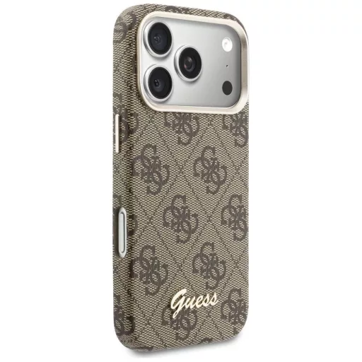 GUESS tok iPhone 17 Pro Magsafe kompatibilis GUHMP17L5P4FWMSW (PU FW 4G Script) barna