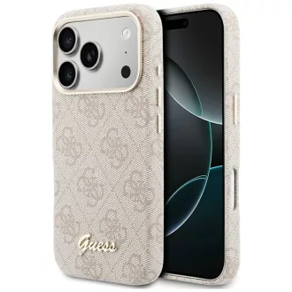   GUESS tok iPhone 17 Pro Max Magsafe kompatibilis GUHMP17X5P4FWMSP (PU FW 4G Script) rózsaszín