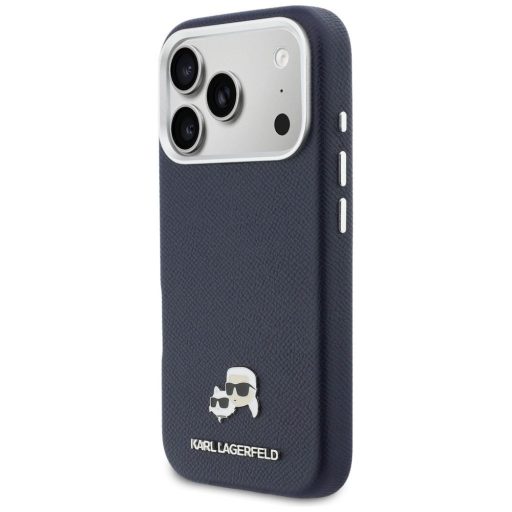 KARL LAGERFELD tok iPhone 17 Pro Magsafe kompatibilis KLHMP17L6PFKCLB (PU FW W/ K&C Head Pin) kék