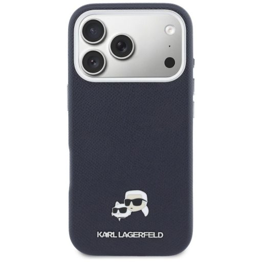 KARL LAGERFELD tok iPhone 17 Pro Magsafe kompatibilis KLHMP17L6PFKCLB (PU FW W/ K&C Head Pin) kék