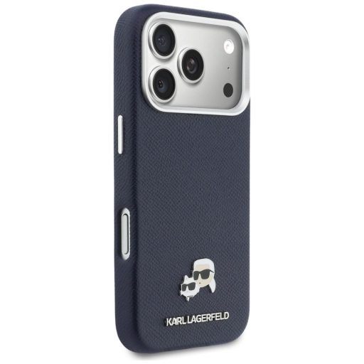 KARL LAGERFELD tok iPhone 17 Pro Magsafe kompatibilis KLHMP17L6PFKCLB (PU FW W/ K&C Head Pin) kék