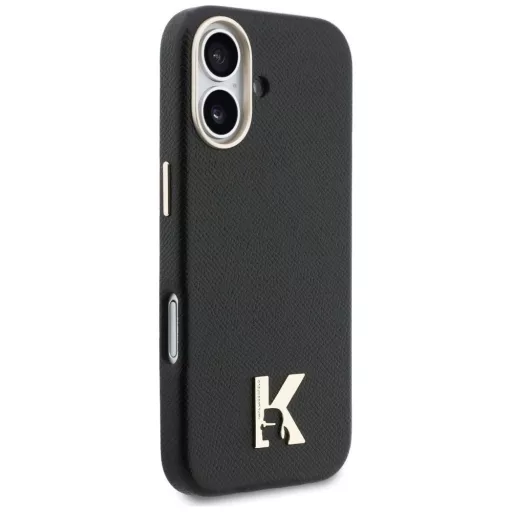 KARL LAGERFELD tok iPhone 17 Magsafe kompatibilis KLHMP17S5PGFKHGK (PU FW W/ KHead Logo) fekete