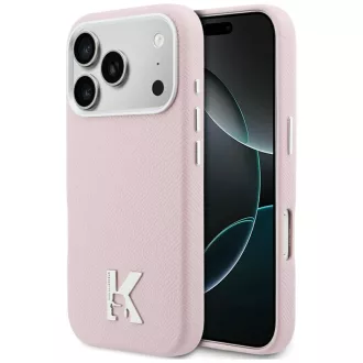   KARL LAGERFELD tok iPhone 17 Pro Magsafe kompatibilis KLHMP17L5PGFKHGP (PU FW W/ KHead Logo) rózsaszín