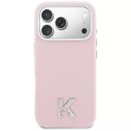 KARL LAGERFELD tok iPhone 17 Pro Magsafe kompatibilis KLHMP17L5PGFKHGP (PU FW W/ KHead Logo) rózsaszín