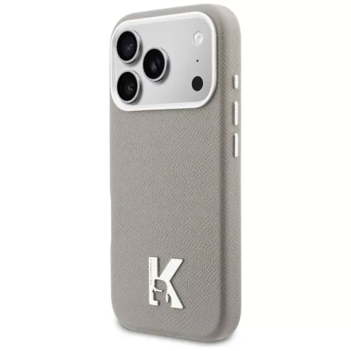 KARL LAGERFELD tok iPhone 17 Pro Magsafe kompatibilis KLHMP17L5PGFKHGG (PU FW W/ KHead Logo) szürke