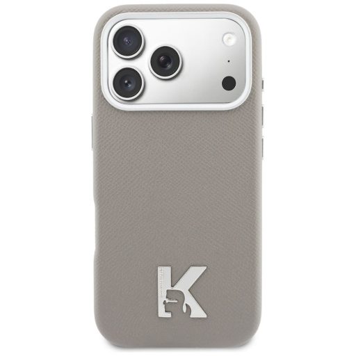 KARL LAGERFELD tok iPhone 17 Pro Max Magsafe kompatibilis KLHMP17X5PGFKHGG (PU FW W/ KHead Logo) szürke