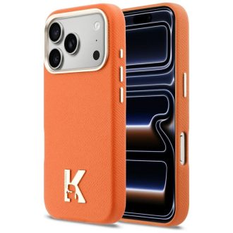   KARL LAGERFELD tok iPhone 17 Pro Max Magsafe kompatibilis KLHMP17X5PGFKHGO (PU FW W/ KHead Logo) narancssárga