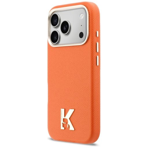 KARL LAGERFELD tok iPhone 17 Pro Max Magsafe kompatibilis KLHMP17X5PGFKHGO (PU FW W/ KHead Logo) narancssárga