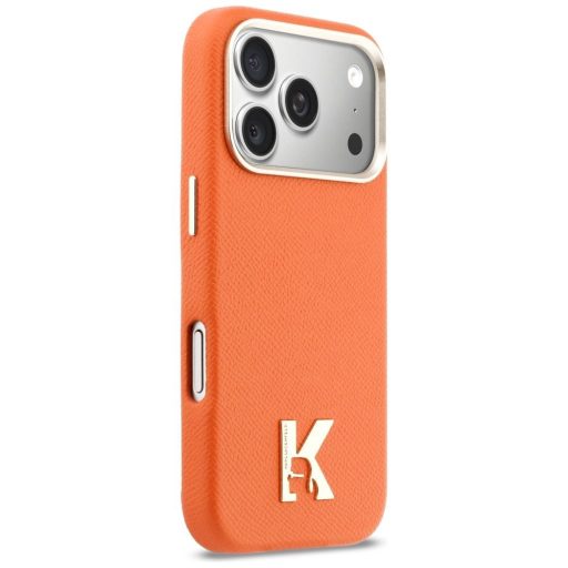 KARL LAGERFELD tok iPhone 17 Pro Max Magsafe kompatibilis KLHMP17X5PGFKHGO (PU FW W/ KHead Logo) narancssárga