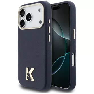   KARL LAGERFELD tok iPhone 17 Pro Magsafe kompatibilis KLHMP17L5PGFKHGB (PU FW W/ KHead Logo) kék