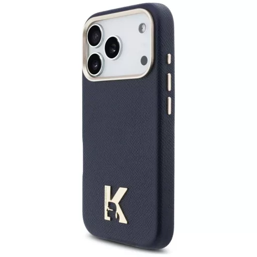 KARL LAGERFELD tok iPhone 17 Pro Magsafe kompatibilis KLHMP17L5PGFKHGB (PU FW W/ KHead Logo) kék