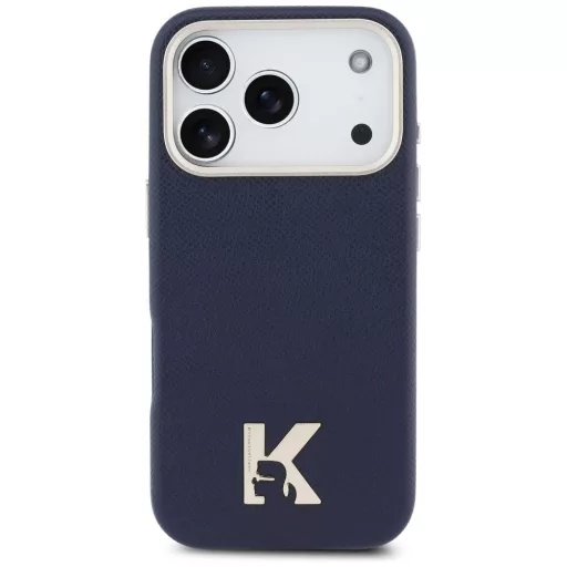 KARL LAGERFELD tok iPhone 17 Pro Magsafe kompatibilis KLHMP17L5PGFKHGB (PU FW W/ KHead Logo) kék