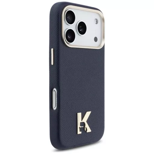 KARL LAGERFELD tok iPhone 17 Pro Magsafe kompatibilis KLHMP17L5PGFKHGB (PU FW W/ KHead Logo) kék