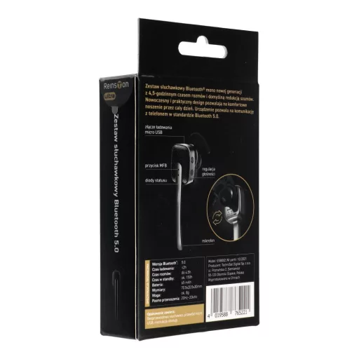 Reinston vezeték nélküli mono headset ESB002 fekete