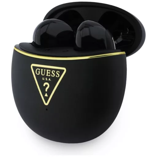 Guess TWS GUTWSA15HETK vezeték nélküli fülhallgató (Small Round Script Print) fekete