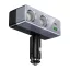 Autós töltő Hoco 1xUSB-A + 1xUSB-C + 2x szivargyújtó aljzat PD QC3.0 max 240W/24V Z65B fekete