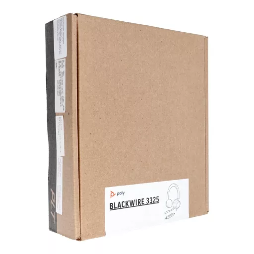 Poly vezetékes fejhallgató 3,5 mm jack / USB-A feketeVezetékes C3325 fekete