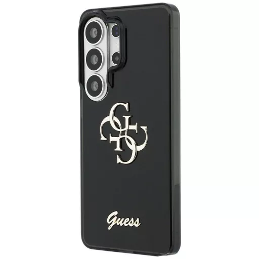 GUESS tok SAMSUNG S26 Ultra GUHMS26LHGTMLCGK (IML Big Metal 4G and Script) Fekete