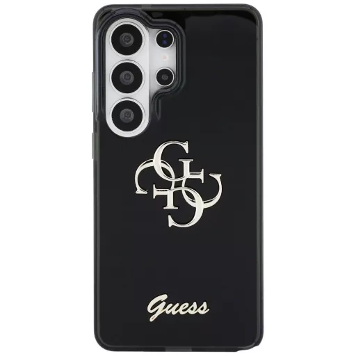 GUESS tok SAMSUNG S26 Ultra GUHMS26LHGTMLCGK (IML Big Metal 4G and Script) Fekete