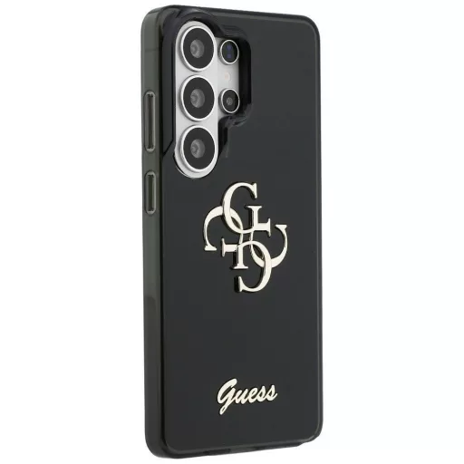 GUESS tok SAMSUNG S26 Ultra GUHMS26LHGTMLCGK (IML Big Metal 4G and Script) Fekete