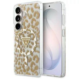   GUESS tok SAMSUNG S26 GUHMS26SHLEGTGLW (Magnetic IML Leopard Print Triangle) barna