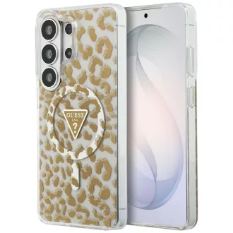   GUESS tok SAMSUNG S26 Ultra GUHMS26LHLEGTGLW (Magnetic IML Leopard Print Triangle) barna