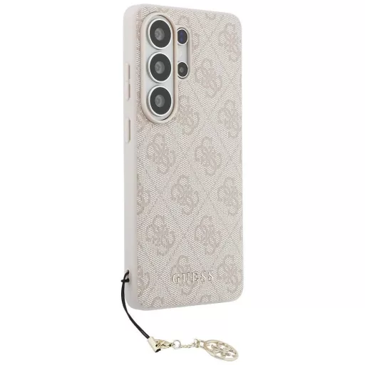 GUESS tok SAMSUNG S26 Ultra GUHMS26LGF4GPI (PU 4G Classic Logo with Charm) rózsaszín