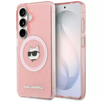   KARL LAGERFELD tok SAMSUNG S26 KLHMS26SHMKBCHOP (Magnetic IML Repeated Logo and Choupette) rózsaszín