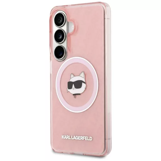 KARL LAGERFELD tok SAMSUNG S26 Plus KLHMS26MHMKBCHOP (Magnetic IML Repeated Logo and Choupette) rózsaszín