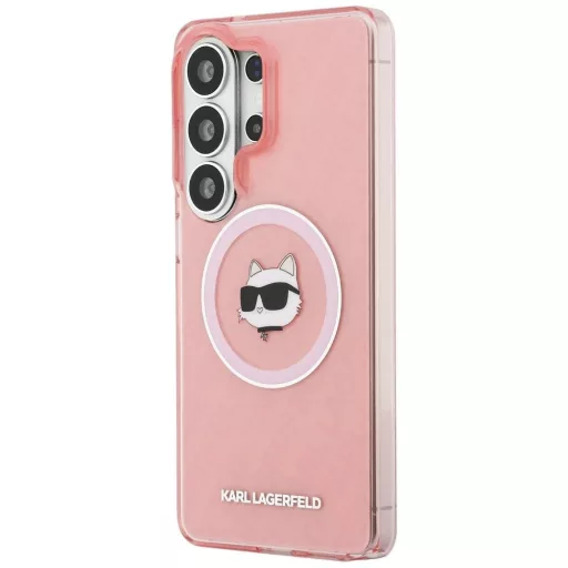 KARL LAGERFELD tok SAMSUNG S26 Ultra KLHMS26LHMKBCHOP (Magnetic IML Repeated Logo and Choupette) rózsaszín
