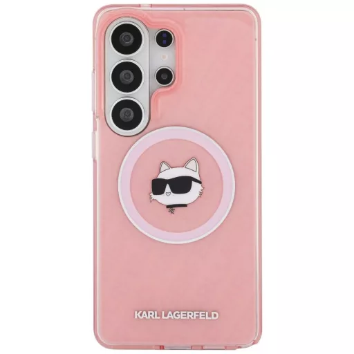 KARL LAGERFELD tok SAMSUNG S26 Ultra KLHMS26LHMKBCHOP (Magnetic IML Repeated Logo and Choupette) rózsaszín