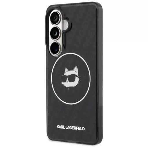 KARL LAGERFELD tok SAMSUNG S26 KLHMS26SHMKBCHOK (Magnetic IML Repeated Logo and Choupette) Fekete