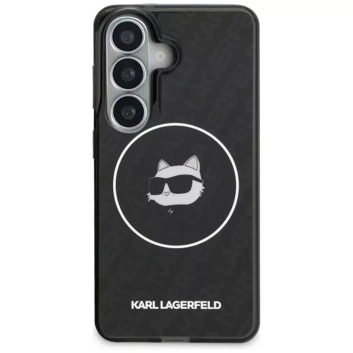 KARL LAGERFELD tok SAMSUNG S26 KLHMS26SHMKBCHOK (Magnetic IML Repeated Logo and Choupette) Fekete