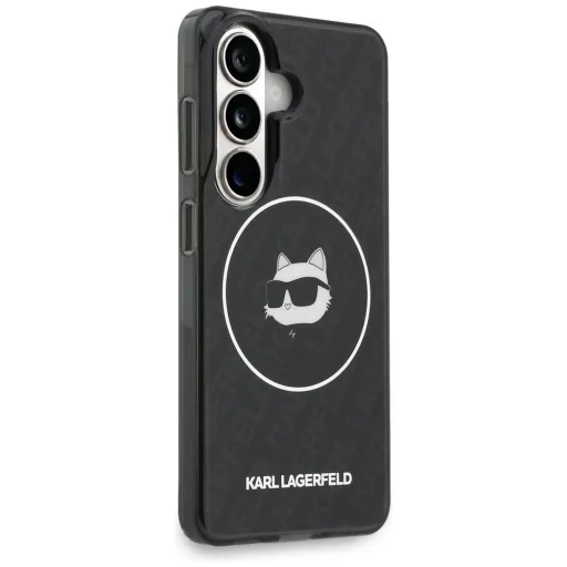 KARL LAGERFELD tok SAMSUNG S26 KLHMS26SHMKBCHOK (Magnetic IML Repeated Logo and Choupette) Fekete