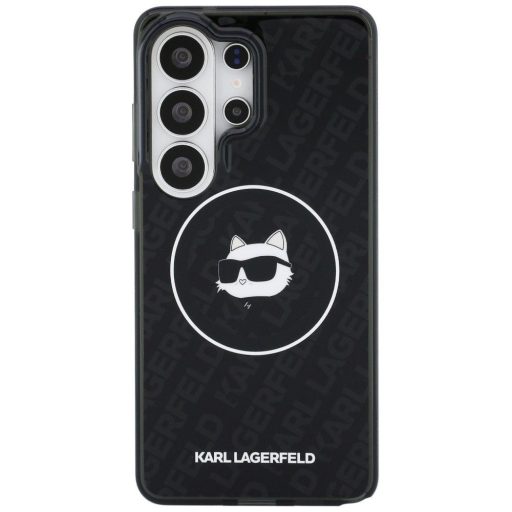 KARL LAGERFELD tok SAMSUNG S26 Ultra KLHMS26LHMKBCHOK (Magnetic IML Repeated Logo and Choupette) Fekete